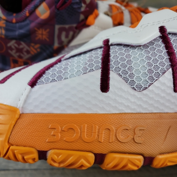 adidas Son of Chi Men's Bounce Basketball Athletic Shoes White Orange Maroon - Picture 12 of 12